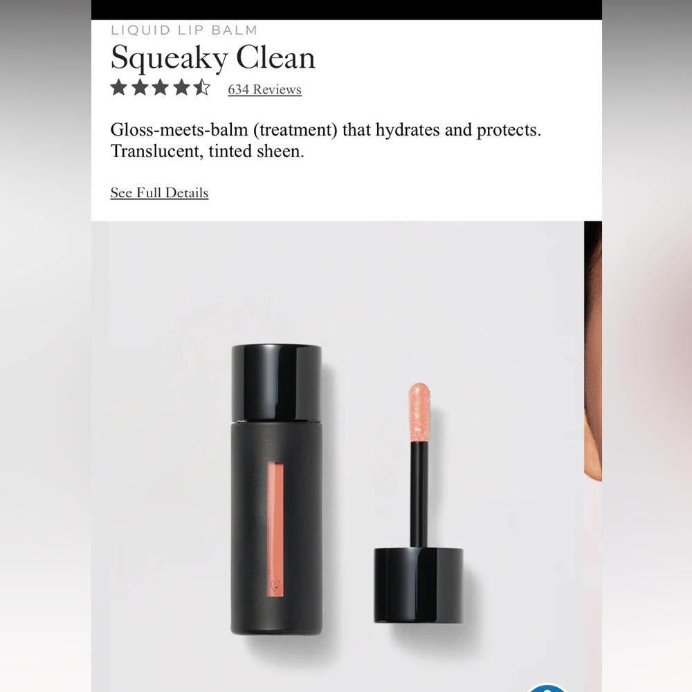 Westman Atelier Squeaky Clean Lip Balm/ Lip Gloss New in Box - Nou Nou color